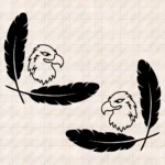 Closeup of Scania Truck Window Sticker, Minimal Griffin with Big Feathers