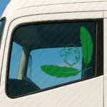 Greece Scania Truck Window Sticker, Minimal Griffin with Big Feathers