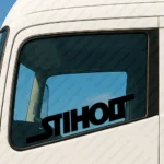 Black Scania Truck Window Sticker, Stiholt Logo