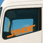 Orange Scania Truck Window Sticker, Stiholt Logo