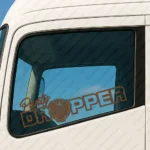 Brown Scania Truck Window Sticker, Panty Dropper with Logo