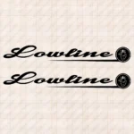 Closeup of Scania Truck Window Sticker, Lowline with Griffin in Circle