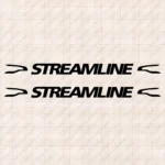 Closeup of Scania Truck Window Sticker, Streamline Logo
