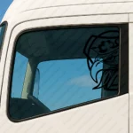 Black Scania Truck Window Sticker, Half Griffin Badge