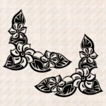 Closeup of Flowers Truck Window Sticker, Version 6