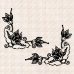 Closeup of Flowers Truck Window Sticker, Version 7