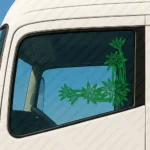 Greece Flowers Truck Window Sticker, Version