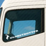 White Volvo Truck Window Sticker, Version 13