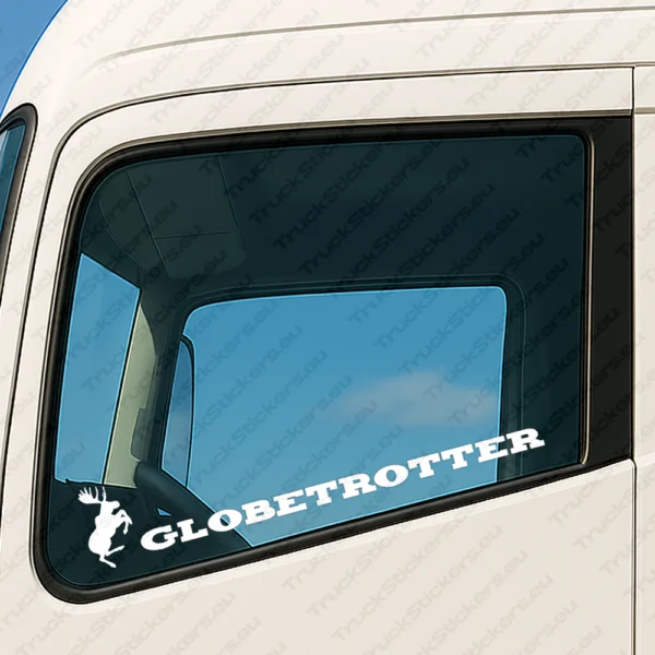 White Volvo Truck Window Sticker, Version 13