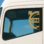 Gold Volvo Truck Window Sticker, Half Bold Classic Logo