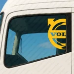 Yellow Volvo Truck Window Sticker, Half Bold Classic Logo