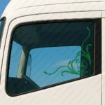 Greece Mercedes Truck Window Sticker, Antos with Classic Logo and Flourish Graphics