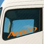 Orange Mercedes Truck Window Sticker, Atego Bold Logo