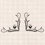 Closeup of Renault Truck Window Sticker, Classic Logo with Flourish Graphics