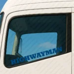Blue Highwayman Truck Window Sticker