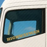 Gold Highwayman Truck Window Sticker
