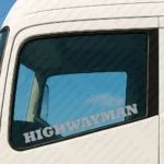 Silver Highwayman Truck Window Sticker
