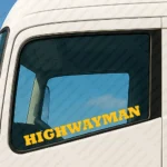 Yellow Highwayman Truck Window Sticker