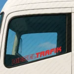 Red Diesel Trafik Truck Window Sticker