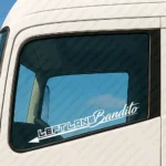 White Left Lane Bandito Truck Window Sticker