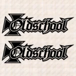 Closeup of Oldschool Truck Window Sticker