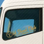 Gold Old Skool Club Truck Window Sticker