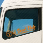 Orange Old Skool Club Truck Window Sticker