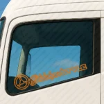 Orange Oldskool Style Truck Window Sticker