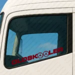 Burgundy Oldskooler Truck Window Sticker