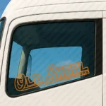 Orange Old Skool Gangsters Truck Window Sticker