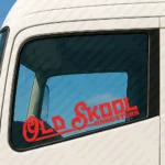 Red Old Skool Gangsters Truck Window Sticker