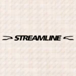 Closeup of Scania Truck Windshield Sticker, Streamline Logo