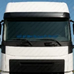 Blue Volvo Truck Windshield Sticker, We Move the Earth for You