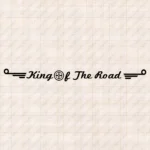Closeup of Daf Truck Windshield Sticker, King of the Road