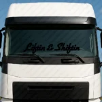 Black Liftin & Shiftin Truck Windshield Sticker