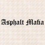 Closeup of Asphalt Mafia Truck Windshield Sticker