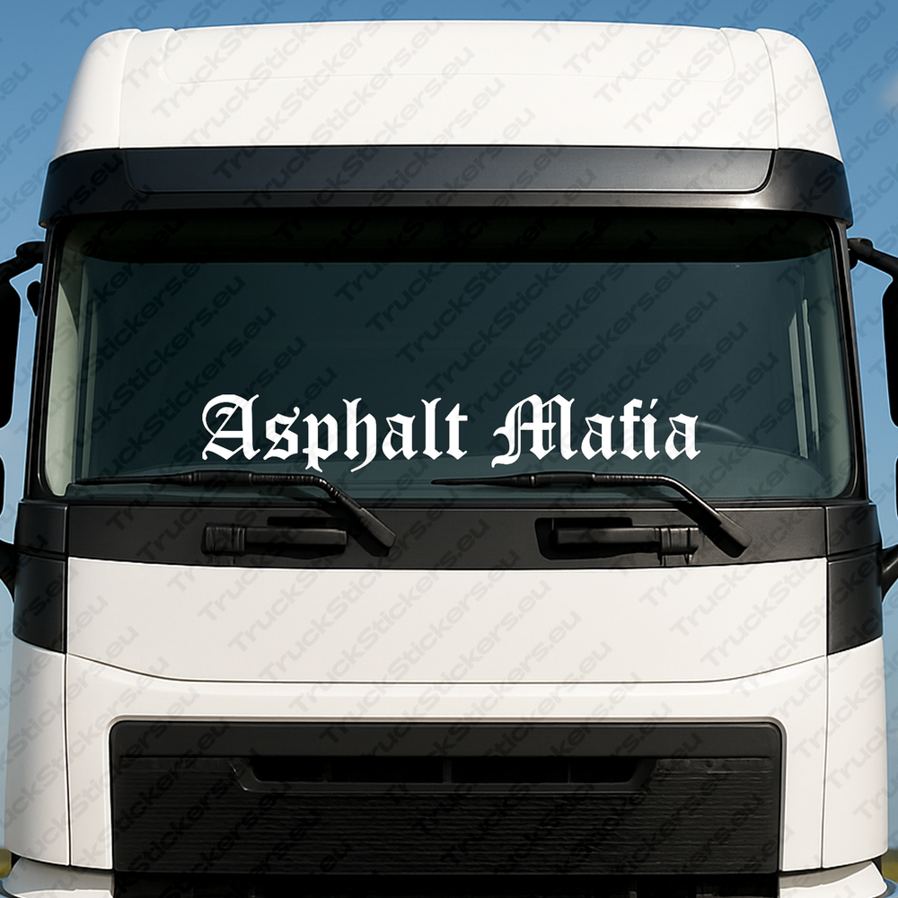 windshield-sticker-for-trucks-95102-2-white White Asphalt Mafia Truck Windshield Sticker