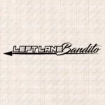 Closeup of Left Lane Bandito Αυτοκόλλο Παρμπρίζ
