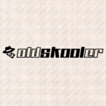 Closeup of Oldskooler Truck Windshield Sticker